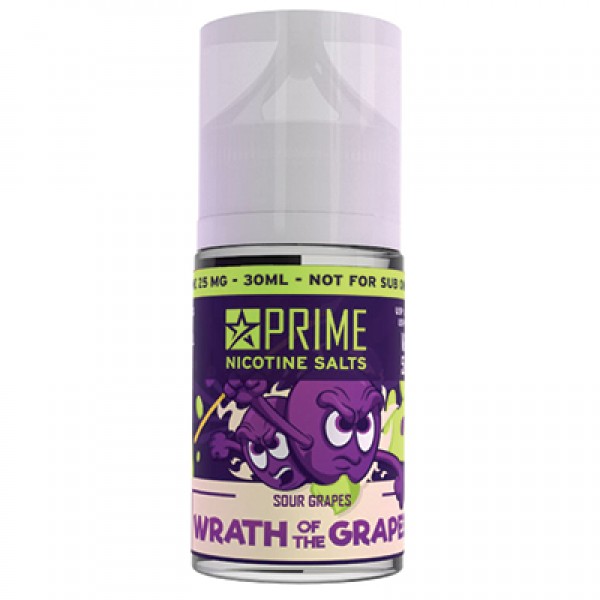 Prime Nicotine Salts - Wrath of the Grapes Nic Salts 30ml